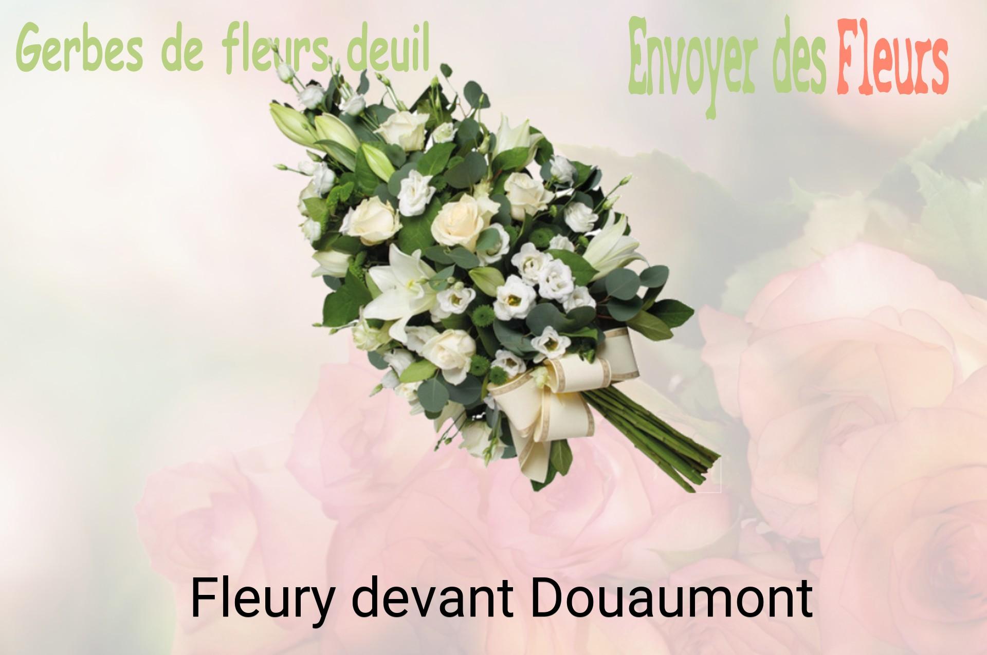 Gerbe de fleurs de deuil livrée à Fleury-devant-Douaumont